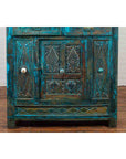 Large 19th Century Royal Teal Cabinet-8. Asian & Chinese Furniture, Art, Antiques, Vintage Home Décor for sale at FEA Home