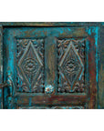 Large 19th Century Royal Teal Cabinet-9. Asian & Chinese Furniture, Art, Antiques, Vintage Home Décor for sale at FEA Home