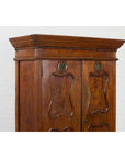 Indonesian Early 20th Century Carved Teak Wood Cabinet with Molded Cartouches-12. Asian & Chinese Furniture, Art, Antiques, Vintage Home Décor for sale at FEA Home