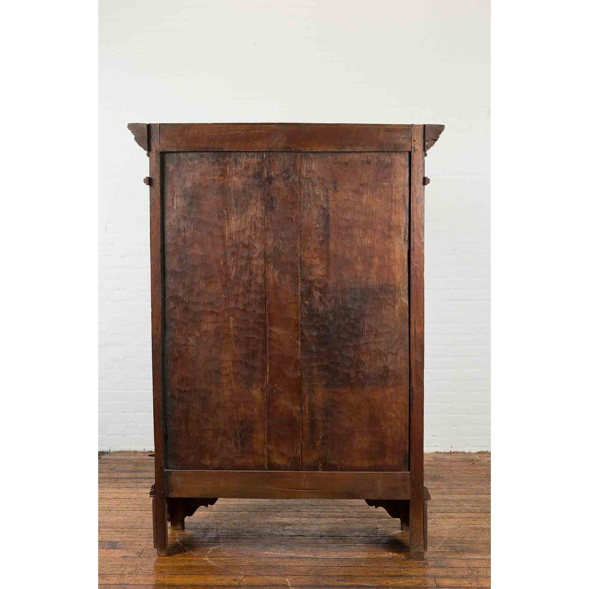 Indonesian Early 20th Century Carved Teak Wood Cabinet with Molded Cartouches-15. Asian & Chinese Furniture, Art, Antiques, Vintage Home Décor for sale at FEA Home