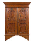 Indonesian Early 20th Century Carved Teak Wood Cabinet with Molded Cartouches-1. Asian & Chinese Furniture, Art, Antiques, Vintage Home Décor for sale at FEA Home