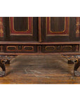 Dutch Colonial Early 20th Century Cabinet with Bonnet Top and Cabriole Legs-9. Asian & Chinese Furniture, Art, Antiques, Vintage Home Décor for sale at FEA Home