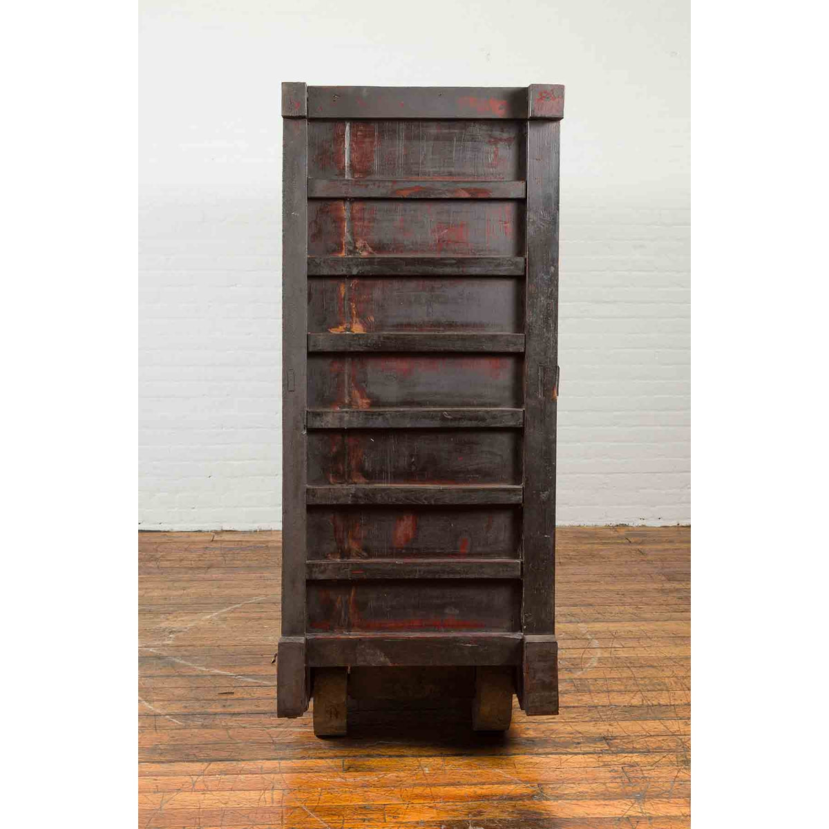 Japanese Meiji Period Late 19th Century Merchant's Chest Mounted on Wheels-8. Asian & Chinese Furniture, Art, Antiques, Vintage Home Décor for sale at FEA Home