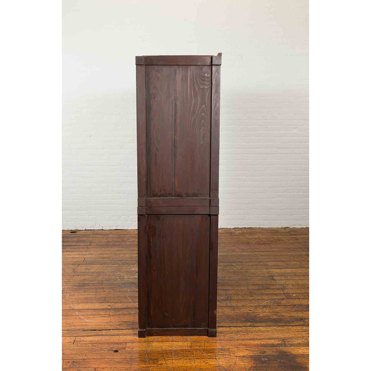 Japanese Taishō Period Early 20th Century Kiri Wood Mizuya Dansu Kitchen Cabinet-11. Asian & Chinese Furniture, Art, Antiques, Vintage Home Décor for sale at FEA Home