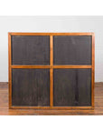 Chinese Vintage Display Cabinet with Paneled Glass Doors and Four Drawers-11. Asian & Chinese Furniture, Art, Antiques, Vintage Home Décor for sale at FEA Home