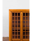 Chinese Vintage Display Cabinet with Paneled Glass Doors and Four Drawers-5. Asian & Chinese Furniture, Art, Antiques, Vintage Home Décor for sale at FEA Home