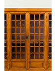 Chinese Vintage Display Cabinet with Paneled Glass Doors and Four Drawers-9. Asian & Chinese Furniture, Art, Antiques, Vintage Home Décor for sale at FEA Home