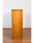 Chinese Vintage Display Cabinet with Paneled Glass Doors and Four Drawers-10. Asian & Chinese Furniture, Art, Antiques, Vintage Home Décor for sale at FEA Home