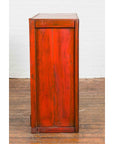 Japanese 19th Century Meiji Period Red Cabinet with Sliding Doors and Drawers-11. Asian & Chinese Furniture, Art, Antiques, Vintage Home Décor for sale at FEA Home