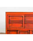 Japanese 19th Century Meiji Period Red Cabinet with Sliding Doors and Drawers-5. Asian & Chinese Furniture, Art, Antiques, Vintage Home Décor for sale at FEA Home