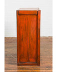 Japanese 19th Century Meiji Period Red Cabinet with Sliding Doors and Drawers-9. Asian & Chinese Furniture, Art, Antiques, Vintage Home Décor for sale at FEA Home