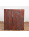 Japanese 19th Century Meiji Period Red Cabinet with Sliding Doors and Drawers-10. Asian & Chinese Furniture, Art, Antiques, Vintage Home Décor for sale at FEA Home