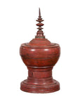 19th Century Burmese Cinnabar Palembang Lacquer Temple Offering Bowl with Lid-1. Asian & Chinese Furniture, Art, Antiques, Vintage Home Décor for sale at FEA Home