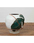 Thai 20th Century Garden Planter with Raised Palm Leaf and Rope Motifs-4. Asian & Chinese Furniture, Art, Antiques, Vintage Home Décor for sale at FEA Home