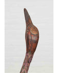 Indonesian Hand Carved Heron Sculpture with Purple, Orange and Black Tones-13. Asian & Chinese Furniture, Art, Antiques, Vintage Home Décor for sale at FEA Home