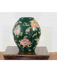 Vintage Chinese Handcrafted Green Vase with Incised Floral and Butterfly Decor-3. Asian & Chinese Furniture, Art, Antiques, Vintage Home Décor for sale at FEA Home