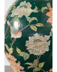 Vintage Chinese Handcrafted Green Vase with Incised Floral and Butterfly Decor-5. Asian & Chinese Furniture, Art, Antiques, Vintage Home Décor for sale at FEA Home