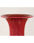 Large Chinese Vintage Oxblood Altar Vase with Flaring Neck-7. Asian & Chinese Furniture, Art, Antiques, Vintage Home Décor for sale at FEA Home