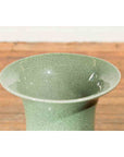Chinese Vintage Altar Vase with Crackle Celadon Finish and Flaring Neck-9. Asian & Chinese Furniture, Art, Antiques, Vintage Home Décor for sale at FEA Home