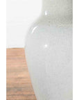 Large Chinese Vintage Altar Vase with Grey Crackle Finish and Flaring Neck-7. Asian & Chinese Furniture, Art, Antiques, Vintage Home Décor for sale at FEA Home