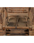 Rustic 19th Century Indian Rocking Chair with Metal Accents and Turned Supports-6. Asian & Chinese Furniture, Art, Antiques, Vintage Home Décor for sale at FEA Home
