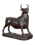 Contemporary Lost Wax Bronze Sculpture Depicting a Bull with Dark Patina-1. Asian & Chinese Furniture, Art, Antiques, Vintage Home Décor for sale at FEA Home