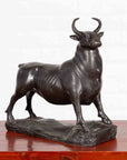 Contemporary Lost Wax Bronze Sculpture Depicting a Bull with Dark Patina-2. Asian & Chinese Furniture, Art, Antiques, Vintage Home Décor for sale at FEA Home