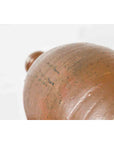 Japanese Taishō Period 1900s Tamba Tachikui Ware Brown Sake Jar with Drip Glaze-11. Asian & Chinese Furniture, Art, Antiques, Vintage Home Décor for sale at FEA Home