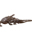 Contemporary Lost Wax Cast Bronze Alligator Sculpture with Textured Scutes-1. Asian & Chinese Furniture, Art, Antiques, Vintage Home Décor for sale at FEA Home