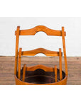 Set of Three Chinese Vintage Grain Nested Baskets with Large Handles-10. Asian & Chinese Furniture, Art, Antiques, Vintage Home Décor for sale at FEA Home