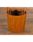 Set of Three Chinese Vintage Grain Nested Baskets with Large Handles-5. Asian & Chinese Furniture, Art, Antiques, Vintage Home Décor for sale at FEA Home