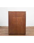 Vintage Zebra Wood Japanese Cabinet with Sliding Doors and Curving Open Shelves-10. Asian & Chinese Furniture, Art, Antiques, Vintage Home Décor for sale at FEA Home