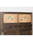 Early 20th Century Japanese Taishō Cabinet with Hand-Painted Woodblock Prints-11. Asian & Chinese Furniture, Art, Antiques, Vintage Home Décor for sale at FEA Home