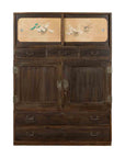 Early 20th Century Japanese Taishō Cabinet with Hand-Painted Woodblock Prints-1. Asian & Chinese Furniture, Art, Antiques, Vintage Home Décor for sale at FEA Home