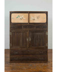Early 20th Century Japanese Taishō Cabinet with Hand-Painted Woodblock Prints-2. Asian & Chinese Furniture, Art, Antiques, Vintage Home Décor for sale at FEA Home
