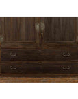 Early 20th Century Japanese Taishō Cabinet with Hand-Painted Woodblock Prints-10. Asian & Chinese Furniture, Art, Antiques, Vintage Home Décor for sale at FEA Home