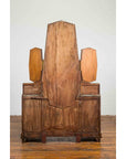 Vintage Vanity Table with Octagonal Mirrors & Marble Tabletops, SKU , image 12