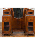 Vintage Vanity Table with Octagonal Mirrors & Marble Tabletops-8. Asian & Chinese Furniture, Art, Antiques, Vintage Home Décor for sale at FEA Home