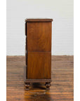 Indonesian 19th Century Five-Drawer Chest with Carved Sunburst and Ovoid Motifs-15. Asian & Chinese Furniture, Art, Antiques, Vintage Home Décor for sale at FEA Home