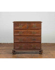 Indonesian 19th Century Five-Drawer Chest with Carved Sunburst and Ovoid Motifs-3. Asian & Chinese Furniture, Art, Antiques, Vintage Home Décor for sale at FEA Home