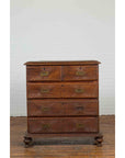 Indonesian 19th Century Five-Drawer Chest with Carved Sunburst and Ovoid Motifs-5. Asian & Chinese Furniture, Art, Antiques, Vintage Home Décor for sale at FEA Home