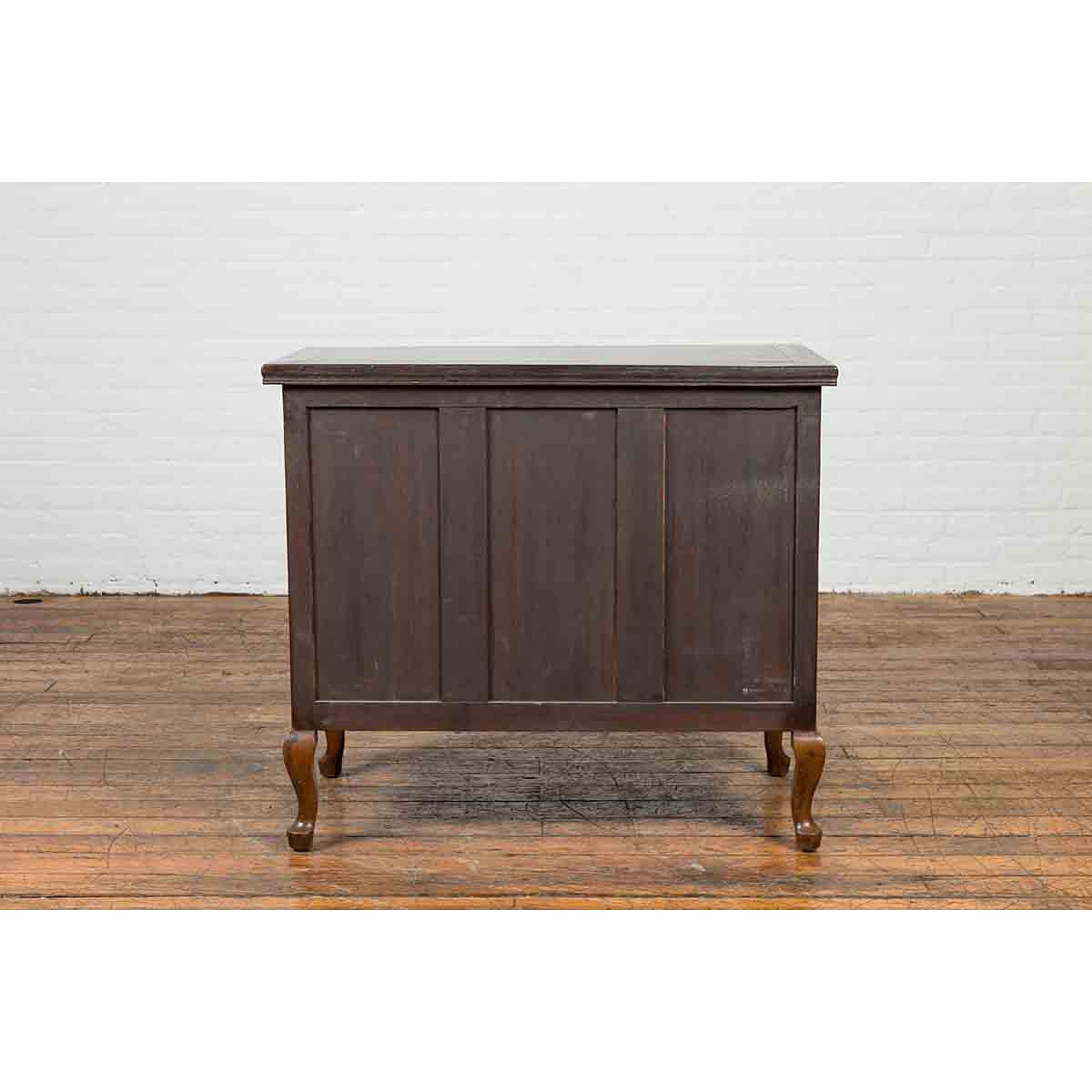 Chinese Vintage Four-Drawer Chest with Caramel Patina and Iron Hardware-12. Asian & Chinese Furniture, Art, Antiques, Vintage Home Décor for sale at FEA Home