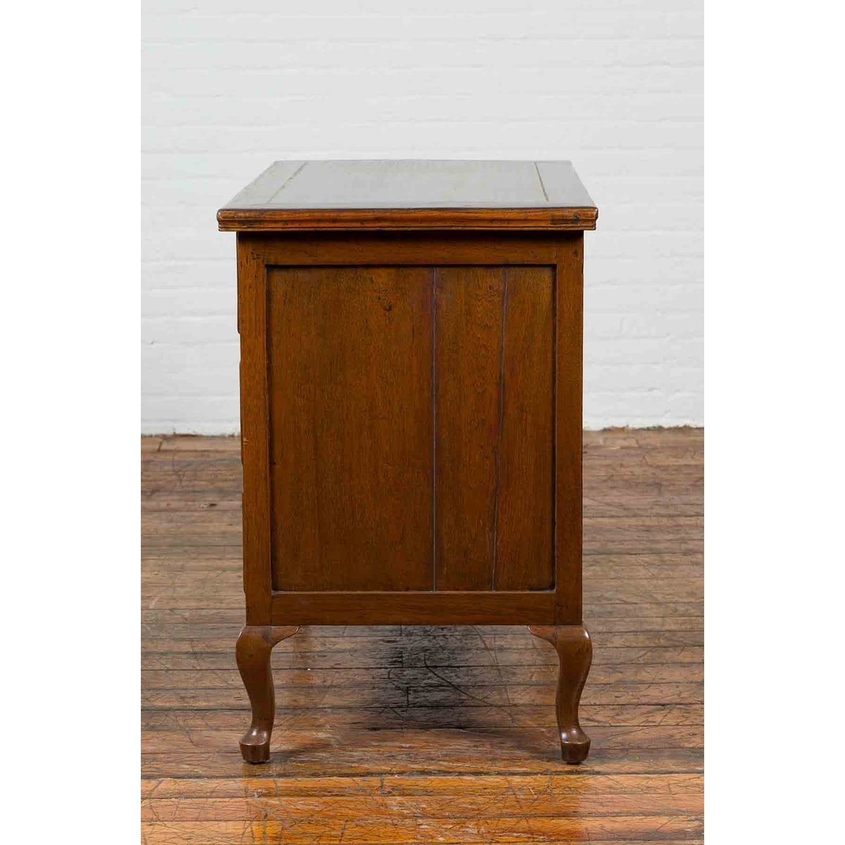 Chinese Vintage Four-Drawer Chest with Caramel Patina and Iron Hardware-13. Asian & Chinese Furniture, Art, Antiques, Vintage Home Décor for sale at FEA Home