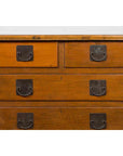 Chinese Vintage Four-Drawer Chest with Caramel Patina and Iron Hardware-8. Asian & Chinese Furniture, Art, Antiques, Vintage Home Décor for sale at FEA Home