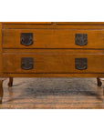 Chinese Vintage Four-Drawer Chest with Caramel Patina and Iron Hardware-9. Asian & Chinese Furniture, Art, Antiques, Vintage Home Décor for sale at FEA Home