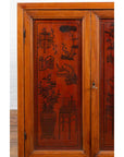 Chinese Early 20th Century Cabinet with Ink-Decorated Panels under Glass-7. Asian & Chinese Furniture, Art, Antiques, Vintage Home Décor for sale at FEA Home
