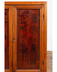 Chinese Early 20th Century Cabinet with Ink-Decorated Panels under Glass-8. Asian & Chinese Furniture, Art, Antiques, Vintage Home Décor for sale at FEA Home