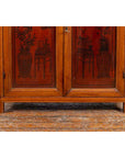 Chinese Early 20th Century Cabinet with Ink-Decorated Panels under Glass-9. Asian & Chinese Furniture, Art, Antiques, Vintage Home Décor for sale at FEA Home