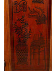 Chinese Early 20th Century Cabinet with Ink-Decorated Panels under Glass-11. Asian & Chinese Furniture, Art, Antiques, Vintage Home Décor for sale at FEA Home