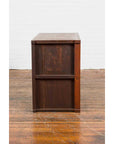 Japanese Taishō Period Keyaki Wood Cabinet with Sliding Doors and Five Drawers-13. Asian & Chinese Furniture, Art, Antiques, Vintage Home Décor for sale at FEA Home